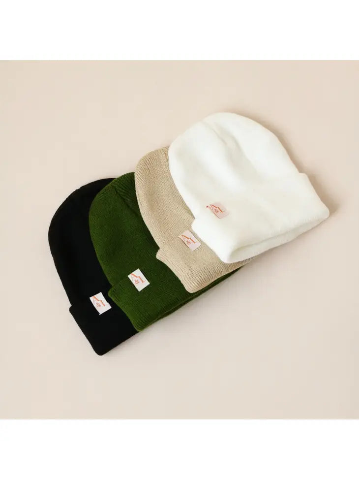 Aziel & Luca || A&L Knit Beanie - Light Beige